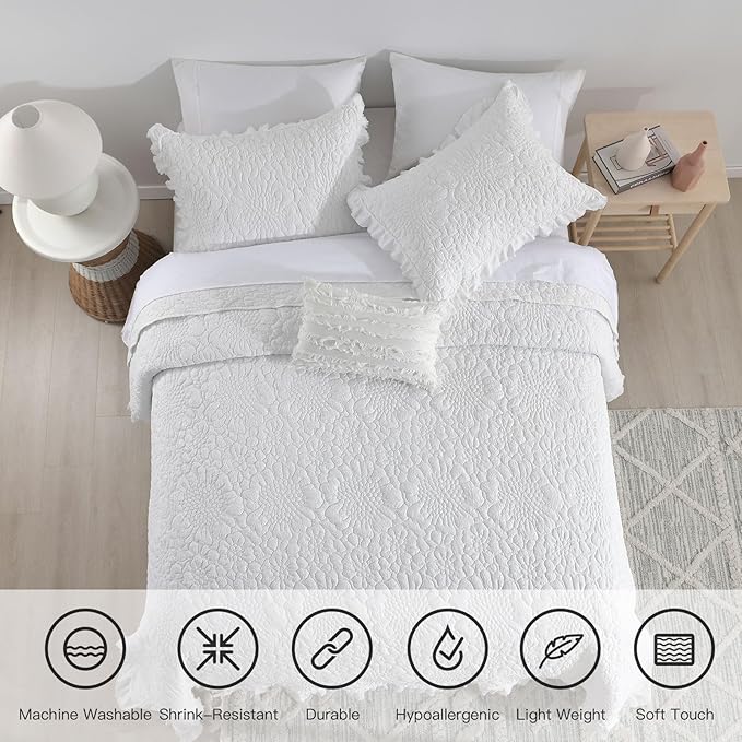 Microfiber Quilt Set - Twin - 2 Piece