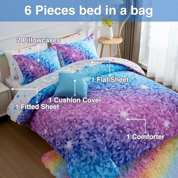 Comforter Set - Full - 6 Piece