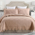 100% Cotton Quilt Set - King - 3 Piece