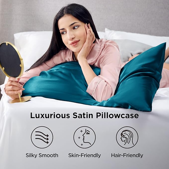 Satin Pillowcase Set - King - 20 x 36 in - 2 Piece