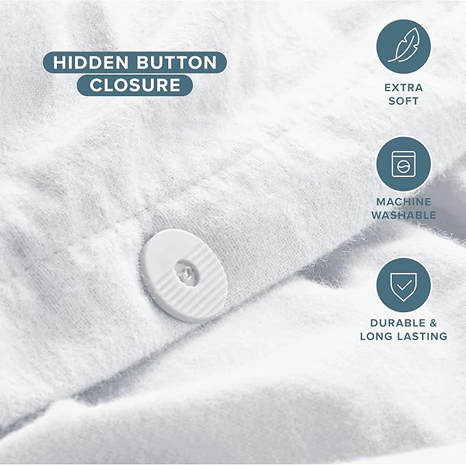100% Cotton Duvet Cover Set - Queen