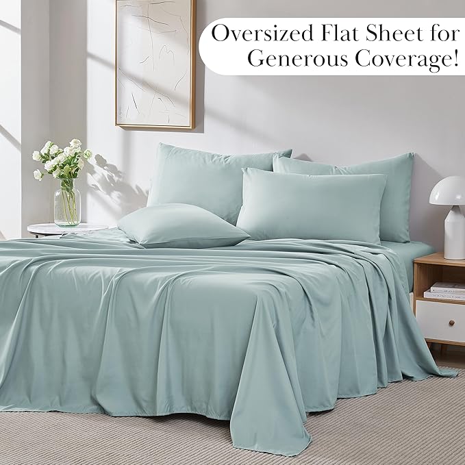 Microfiber Bed Sheet Set - King - 6 Piece