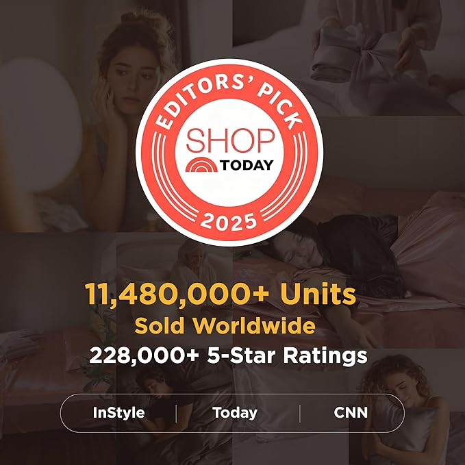 Satin Pillowcase Set - Standard - 20 x 26 in - 2 Piece