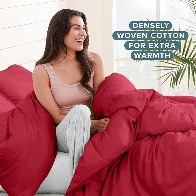 100% Cotton Duvet Cover Set - Full