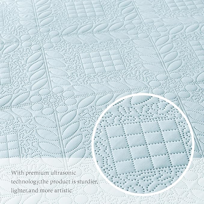 Microfiber Quilt Set - King - 3 Piece