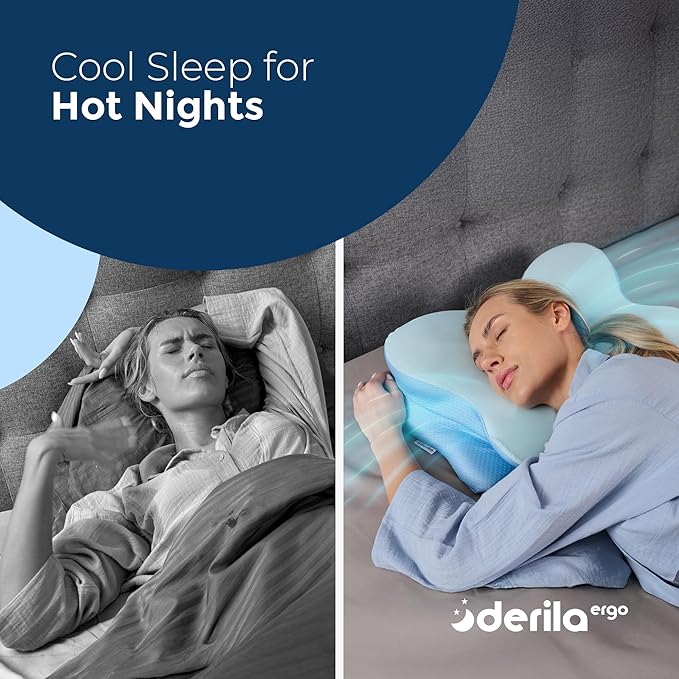 Memory Foam Bed Pillow - 21.25 x 14.17 x 4.72 in
