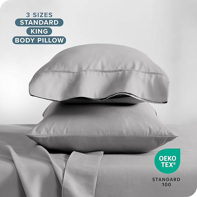 Microfiber Cooling Pillowcase Set - King - 2 Pack - 2 Piece