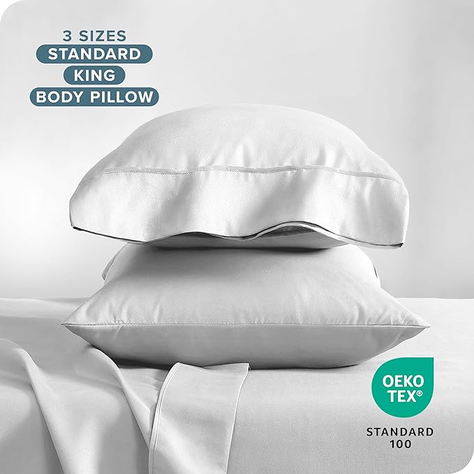Microfiber Cooling Pillowcase Set - Queen - 2 Pack - 2 Piece
