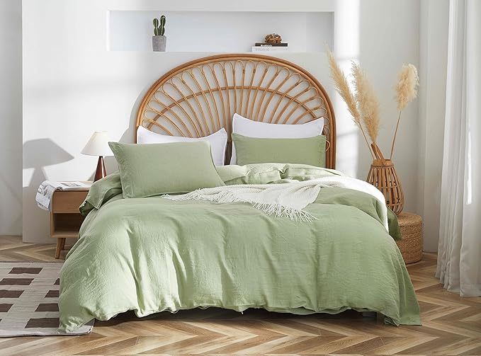 Linen Duvet Cover Set - King - 3 Piece