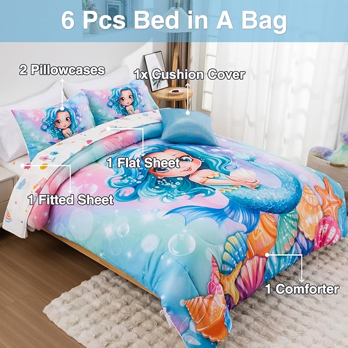 Comforter Set - Full - 6 Piece