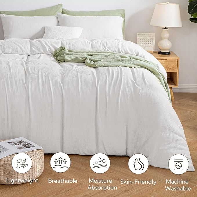 Linen Duvet Cover Set - Twin - 2 Piece
