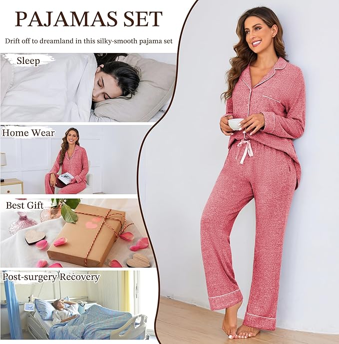 Women's Pajama Set - Long Sleeve