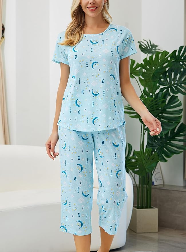 Women's Capri Pajama Set - 2 Piece