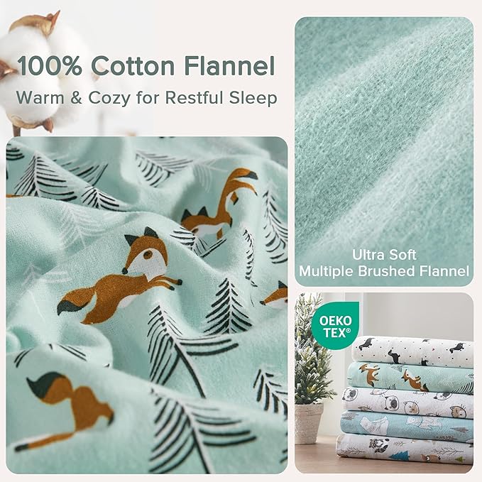 Flannel Bed Sheet Set - Twin XL - 3 Piece