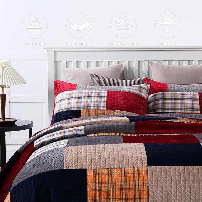 Velvet Quilt Set - King
