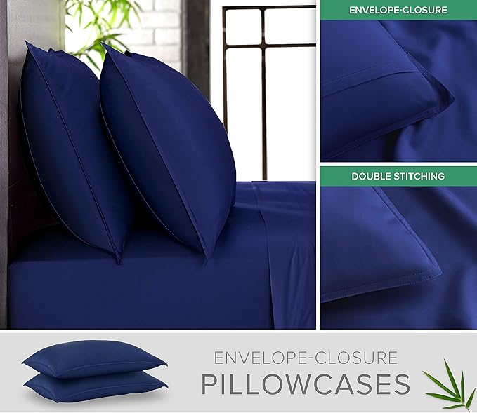 Bamboo Cooling Bed Sheet Set - Full - 4 Piece