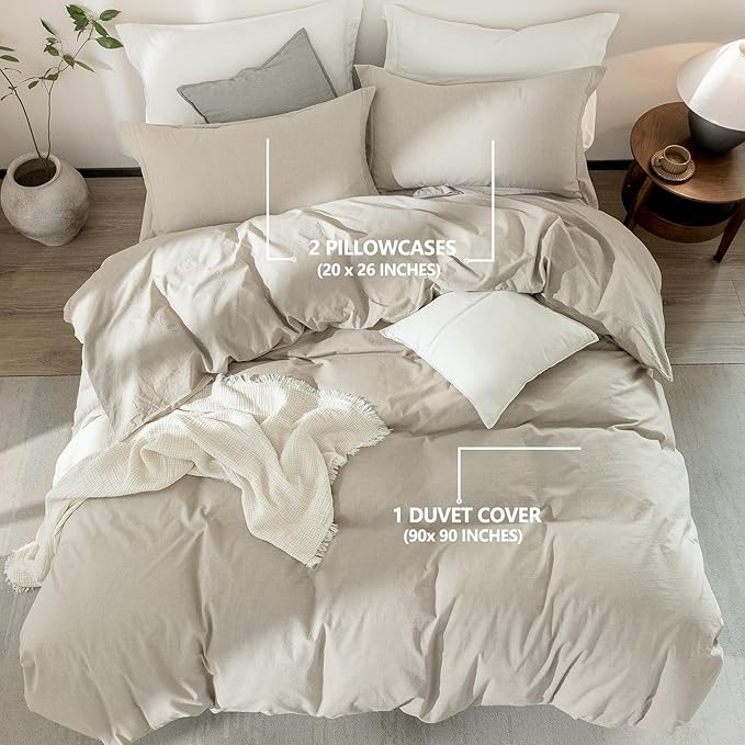 Linen Duvet Cover Set - Queen