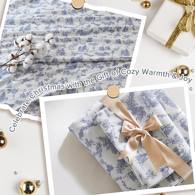 100% Cotton Bed Sheet Set - King - 4 Piece