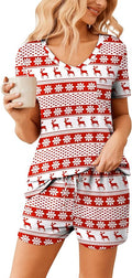 Women's Pajama Set - Short Sleeve - 2 Piece