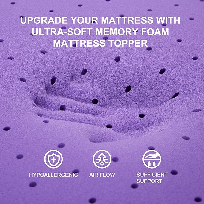 Memory Foam Mattress Topper - Twin