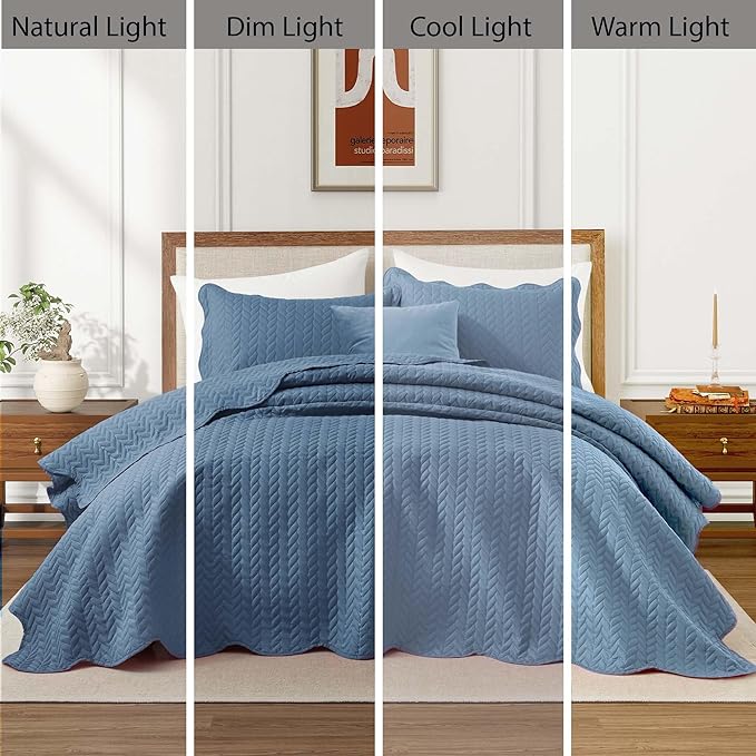 Microfiber Quilt Set - California King - 8 Pack
