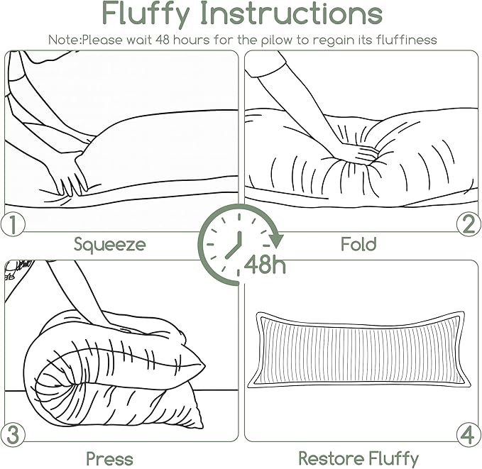 Memory Foam Body Pillow - Full - 20 x 54 in