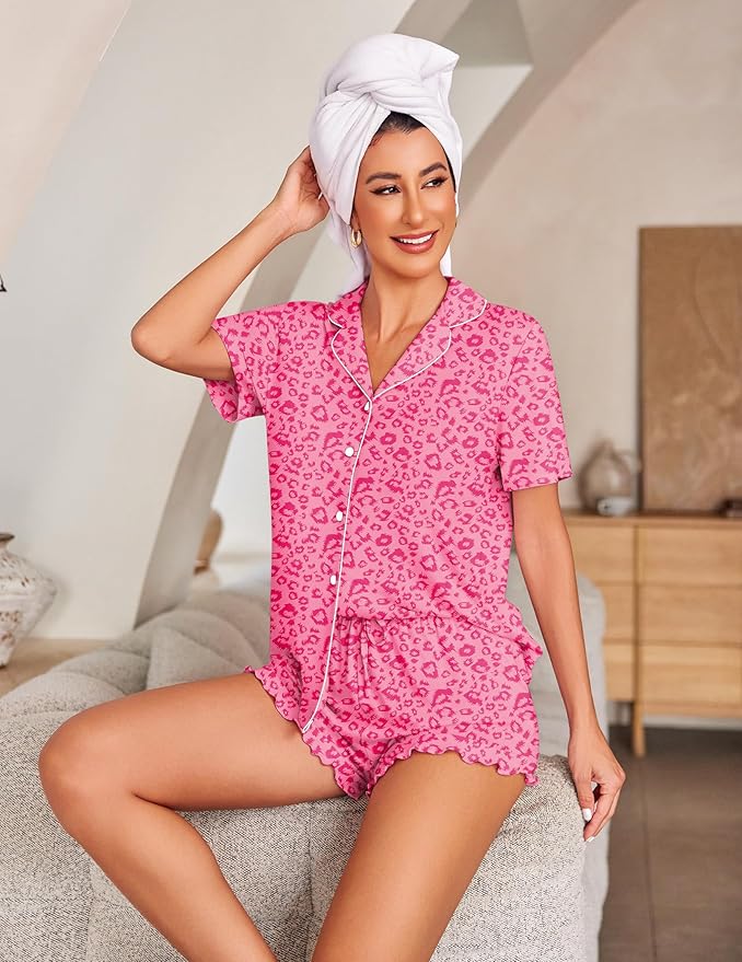 Shorts Pajama Set - Short Sleeve - 2 Piece