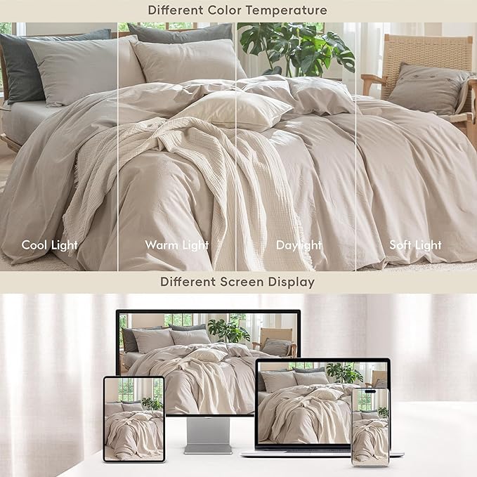 Linen Duvet Cover Set - Twin