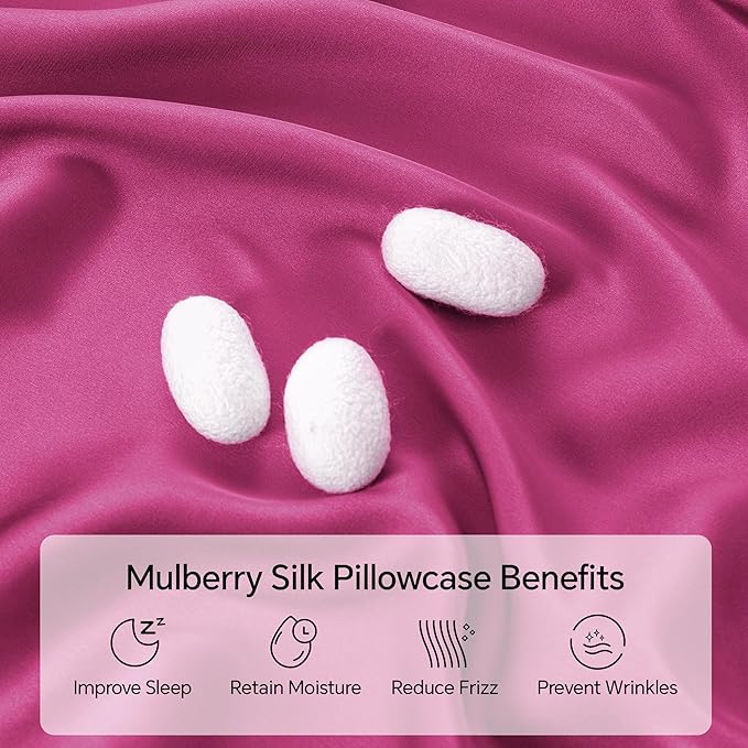 Mulberry Silk Cooling Pillowcase - 20 x 54 in