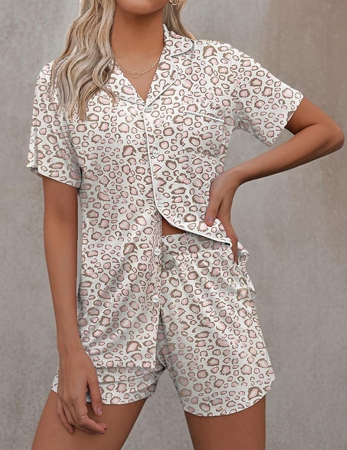 Women's Pajama Set - Short Sleeve - 2 Piece