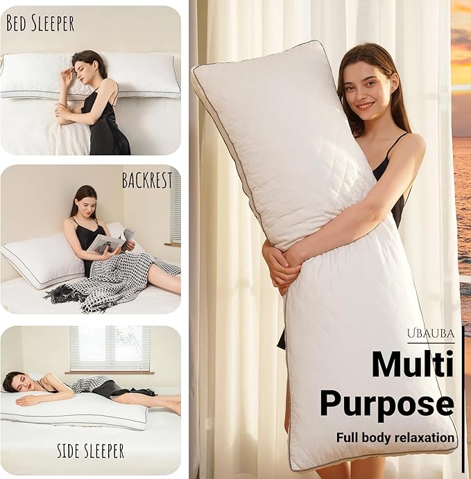 Memory Foam Body Pillow - Full - 20 x 54 in