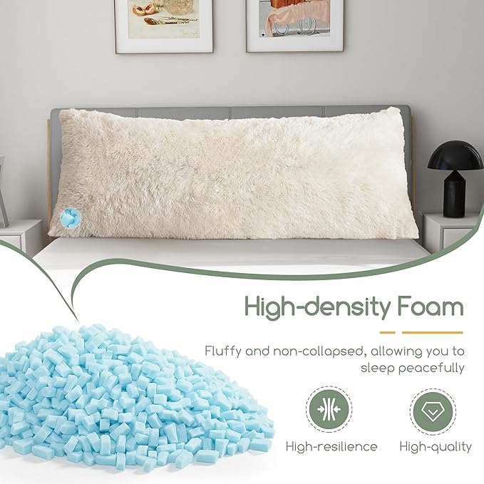 Memory Foam Body Pillow - Full - 20 x 54 in