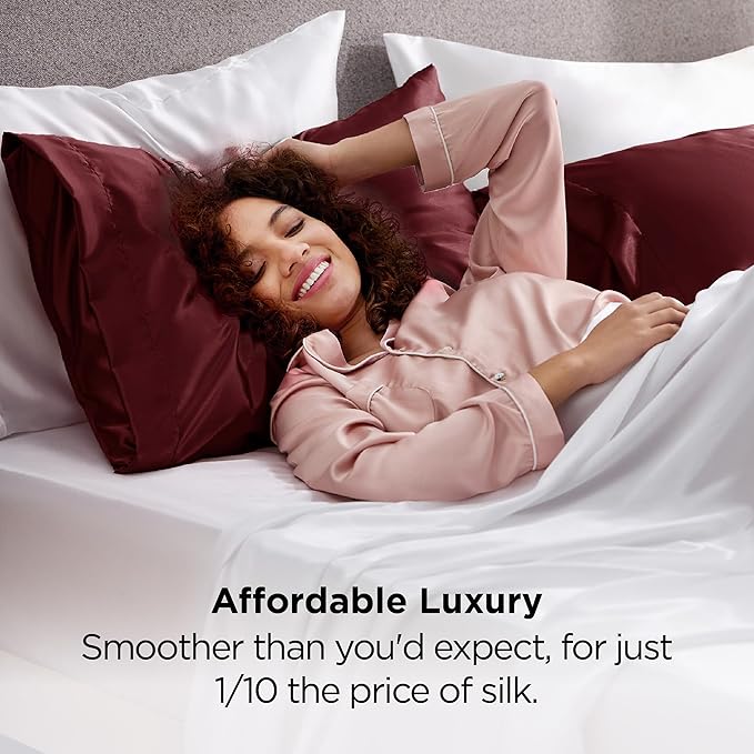 Satin Pillowcase Set - Queen - 20 x 30 in - 2 Piece