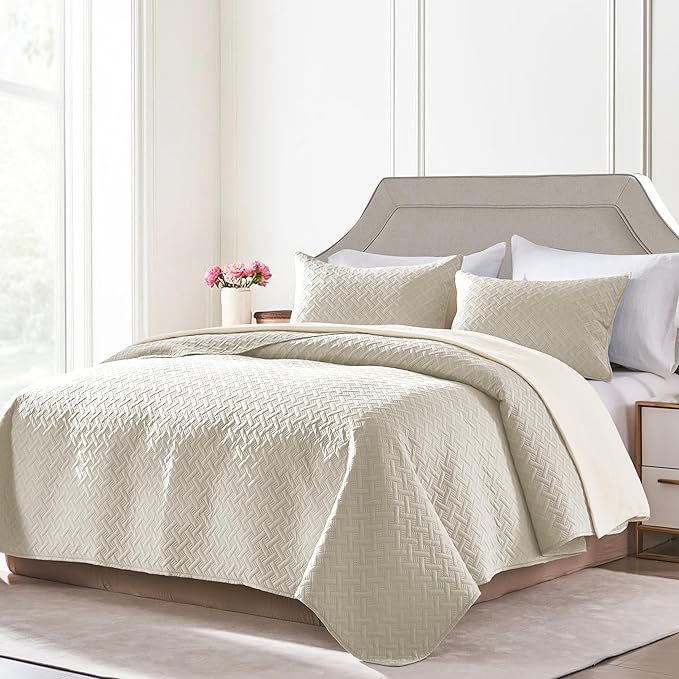 Microfiber Quilt Set - Queen