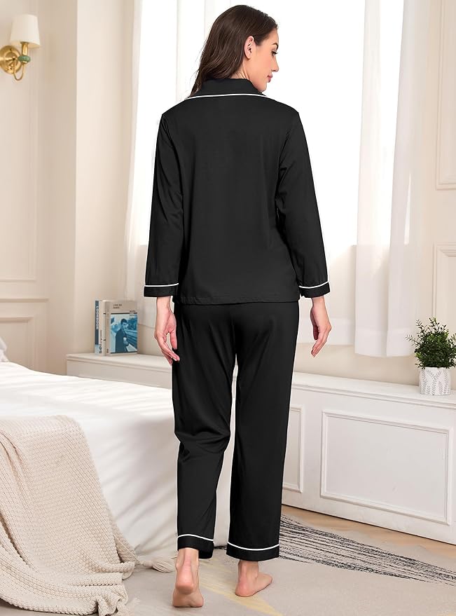 100% Cotton Pants Pajama Set - Long Sleeve - 2 Piece