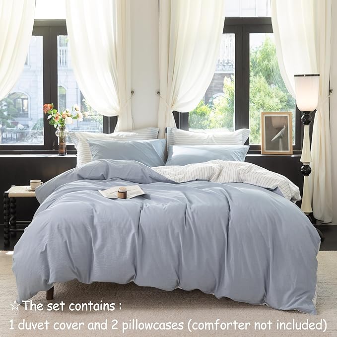 Linen Duvet Cover Set - Queen