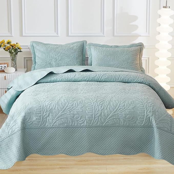 100% Cotton Quilt Set - Queen - 3 Piece