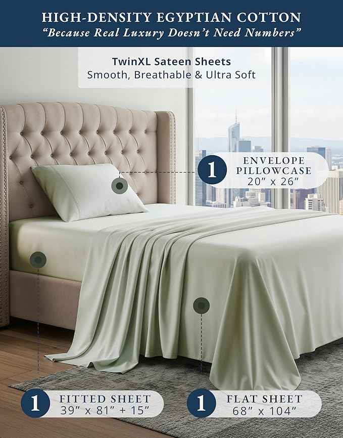 Linen Cooling Bed Sheet Set - Twin