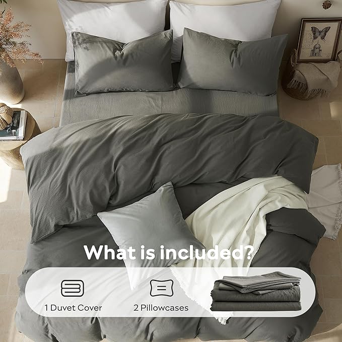 Linen Duvet Cover Set - King