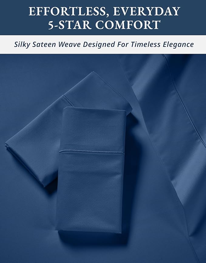 Linen Cooling Bed Sheet Set - King - 15 in Deep Pocket