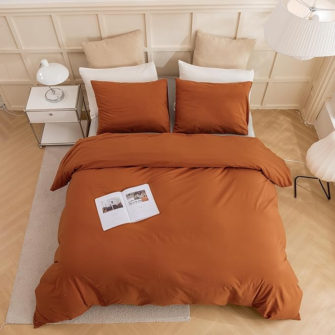 Linen Duvet Cover Set - Twin - 3 Piece