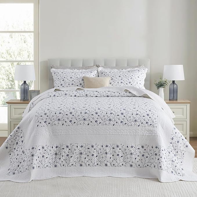 100% Cotton Bedding Set - California King - 3 Piece