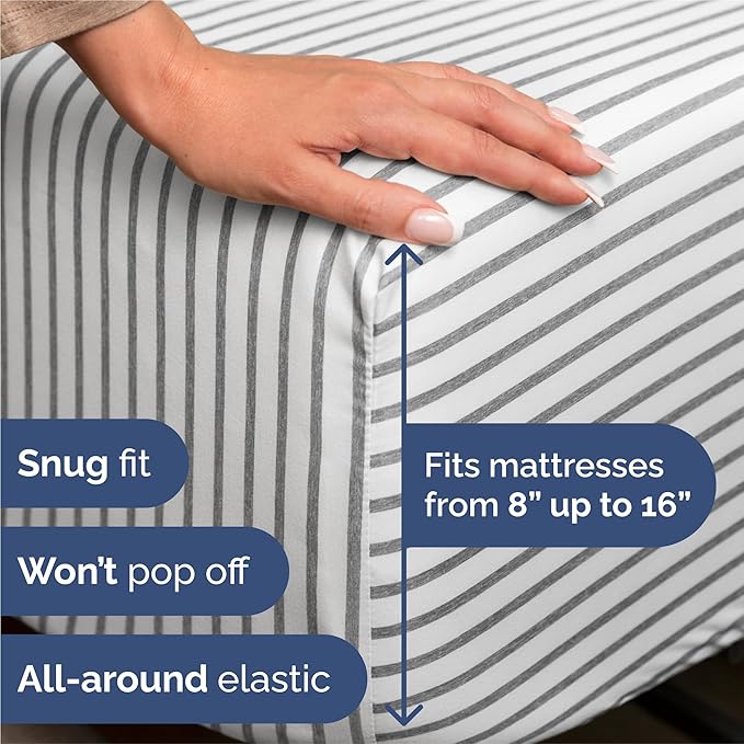 Cooling Bed Sheet Set - Split King - 16 in Deep Pocket - 7 Piece