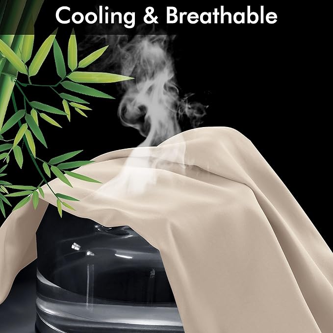 Bamboo Cooling Pillowcase Set - Queen - 4 Pack - 4 Piece