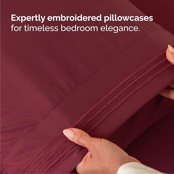 Cooling Bed Sheet Set - Queen - 4 Piece