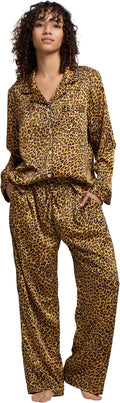 Satin Pajama Set - Long Sleeve - 2 Piece