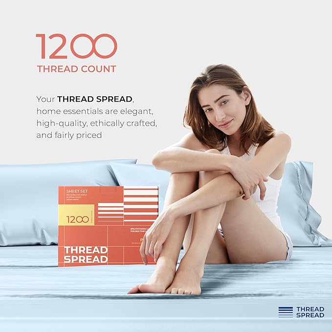 Cooling Bed Sheet Set - King - 17 in Deep Pocket - 4 Piece