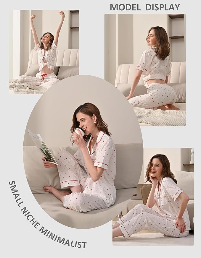 Women's 100% Cotton Pajama Set - 2 Piece