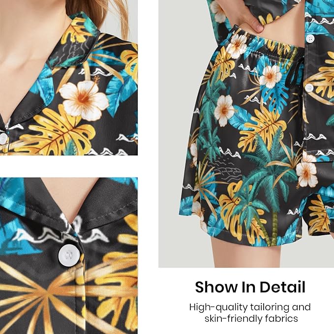 Women's Pajama Set - Short Sleeve - 2 Piece