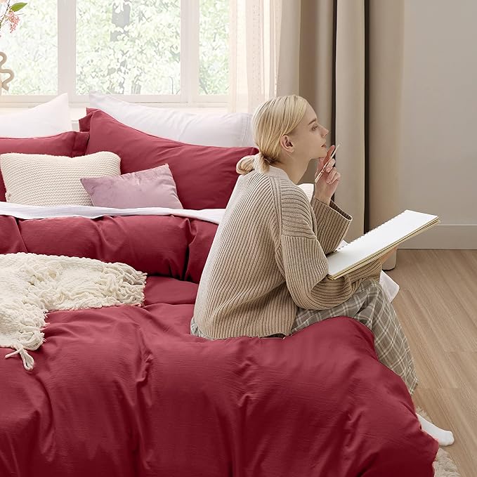 Duvet Cover Set - Full - 80 x 90 in - 3 Piece